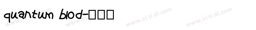 quantum blod字体转换